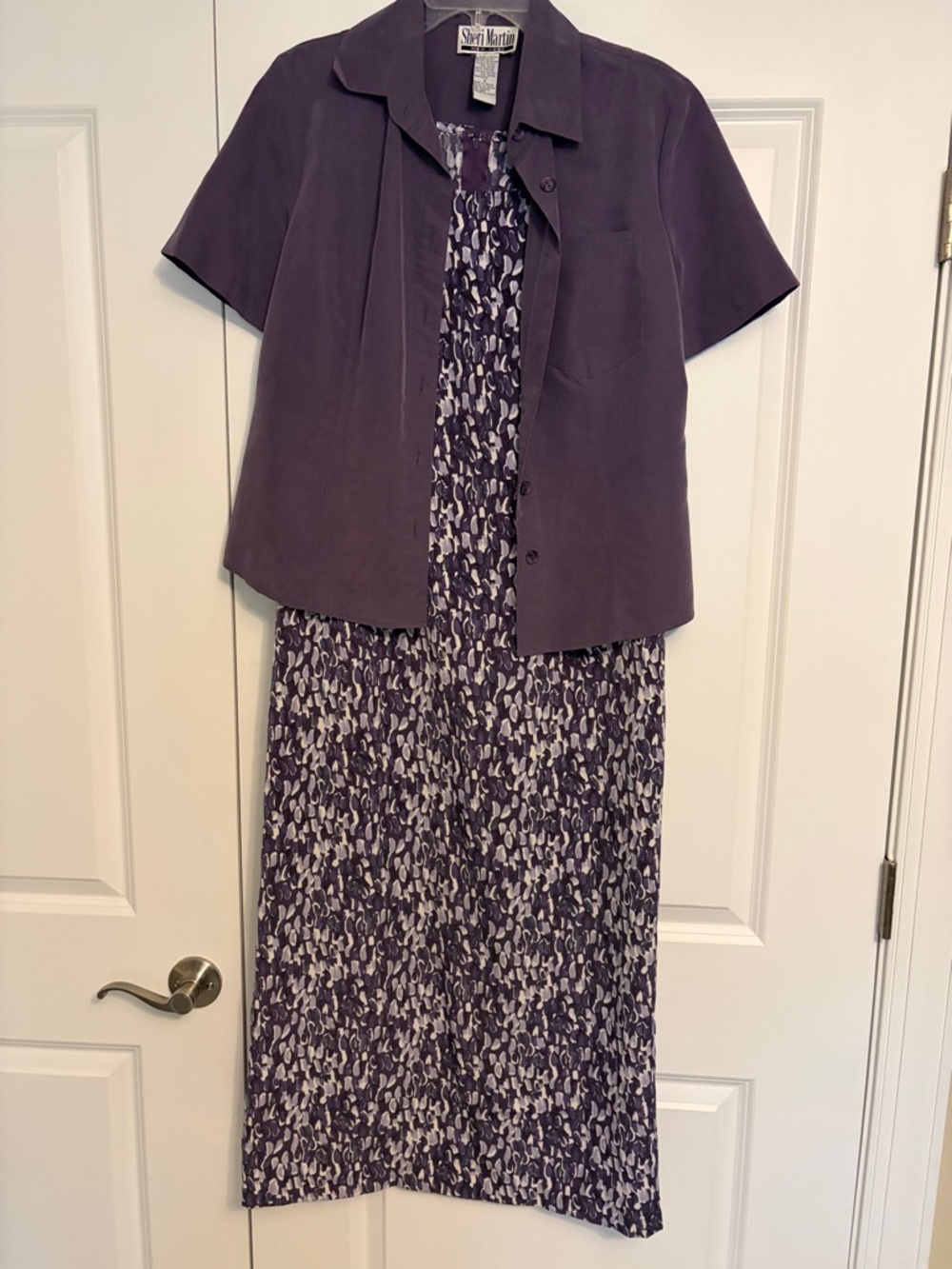 Sherri Martin Two-Piece Purple Dress Set